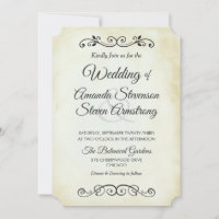 Imitate Vintage Parchment Western Stilhochzeit