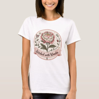 Imitate von Mädchen bestickt Storybook Blume T - S T-Shirt