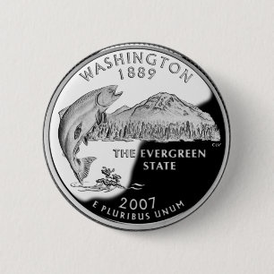 Imitate Washington Staat Quarter Button