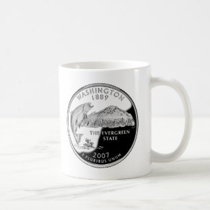 Imitate Washington Staat Quarter Kaffeetasse