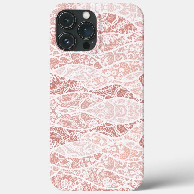 Imitate White Lace Fishnet iPhone Case Geschenk (Rückseite)