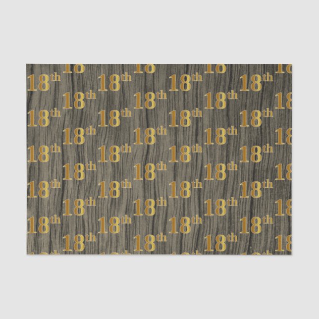 Imitate Wood, Imitate Gold 18. (Achtzehnte) Verans Seidenpapier (Vorderseite)