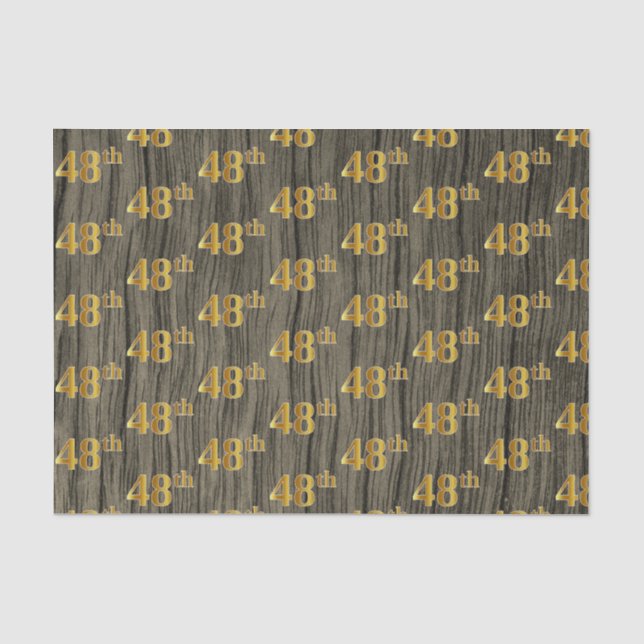 Imitate Wood, Imitate Gold 48. (Achtundvierzigste) Seidenpapier (Vorderseite)