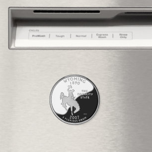Imitate Wyoming Staat Quarter Magnet