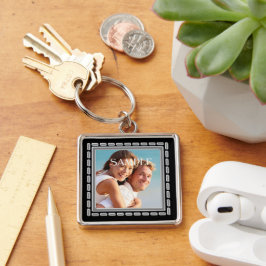 Imitate zeichnen Verzierte Frame-Vorlage Schlüsselanhänger