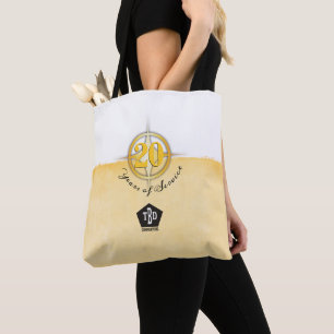 Imitatgoldemblemangestellter 20-Jahr-Jahrestag Tasche