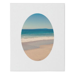 Imitation Canevas Bordure ovale verticale photo 16 po x 20 po