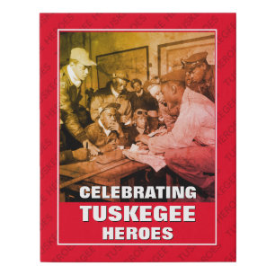 Imitation Canevas Célébration de la JOURNÉE DES TUSKEGEE AIRMEN