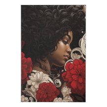 Crimson et crème Floral Serenity