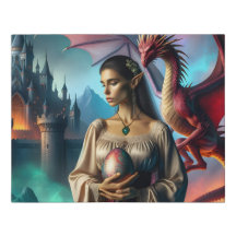Elfe tenant un oeuf de dragon