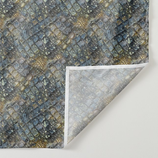 Imitation crocodile skin. Animal print. Wandteppich (Detail)