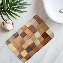 Imitation Holzkacheln Badematte