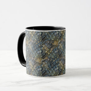Imitation Krokodilleder. Tiermuster. Tasse
