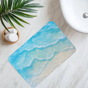 Imitations-Strand­sand unter klarem Wasser im Anim Badematte