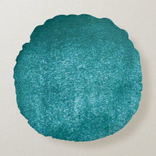 Imitats Aqua Velvet Illusion Rundes Kissen