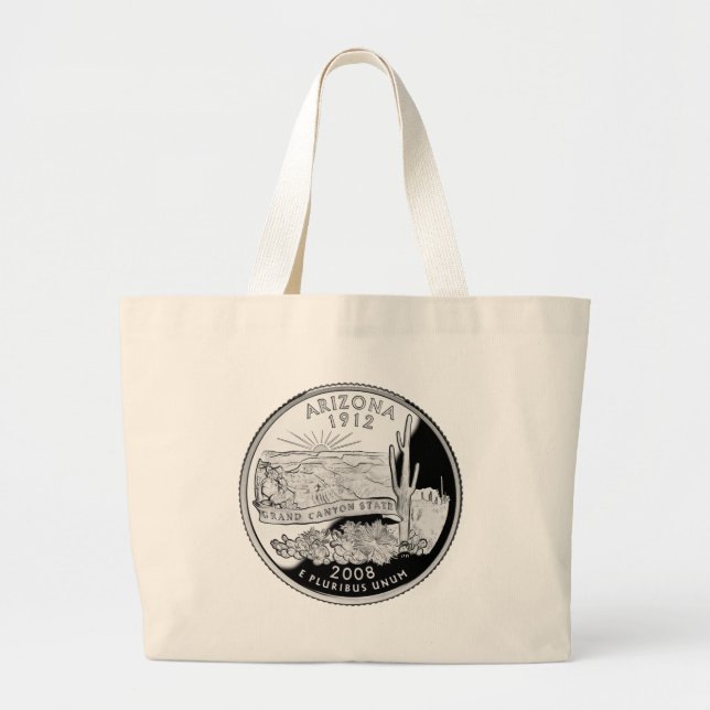 Imitats Arizona Staat Quarter Grand Canyon Staat Jumbo Stoffbeutel (Vorne)