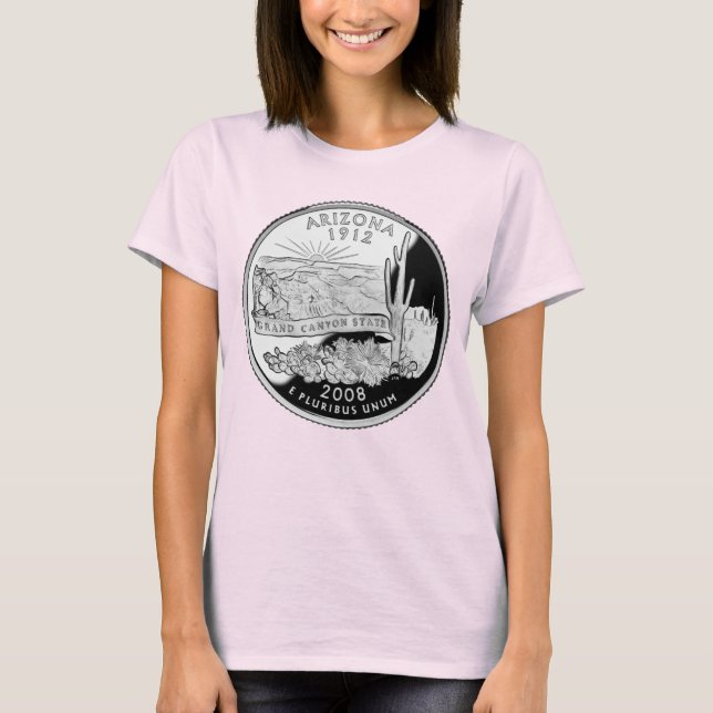 Imitats Arizona Staat Quarter Grand Canyon Staat T-Shirt (Vorderseite)