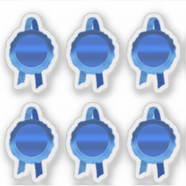 Imitats Award/Certificate Siegel Ribbons (Blue Sch Aufkleber