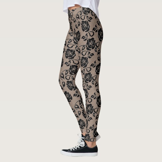 Imitats Black Lace Leggings (Links)