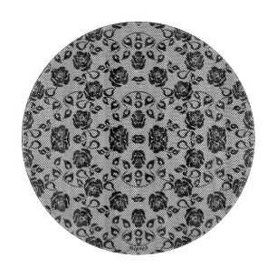 Imitats Black Lace Rose Fishnet Cutting Board Schneidebrett
