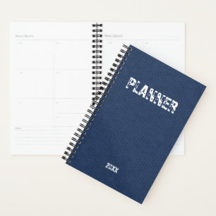 Imitats Blue Jeans Planer personalisiertes Jahr hi