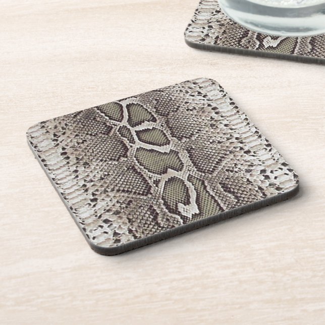 Imitats Boa Constrictor Snakeskin Untersetzer (Linke Seite)