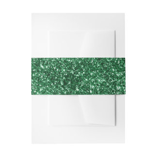 Imitats Forest Green Glitzer Einladungsbanderole