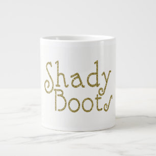 Imitats Glitzer Gold Shady Boots Jumbo-Tasse