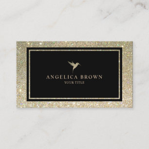 Imitats Glitzer Humming Bird Business Card Visitenkarte