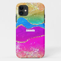 Imitats Glitzer Rainbow Agate