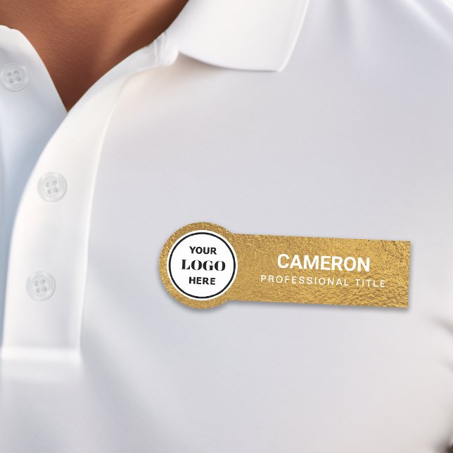 Imitats Gold Foil Circle Company Logo Namensschild (Von Creator hochgeladen)