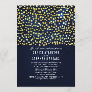 Imitats Gold Foil Confetti Probe Einladung