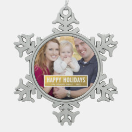 Imitats GOLD FOIL FERIENURLAUB FOTO ORNAMENT