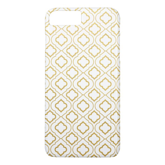Imitats Gold Foil Quatrefolie iPhone 7 Plus Fall Case-Mate iPhone Hülle (Rückseite)