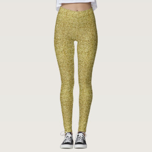 Imitats Gold Glitzer und Glamour Leggings