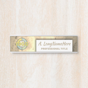 Imitats Gold Metallic Luxe Namenplate Führungskraf Türschild