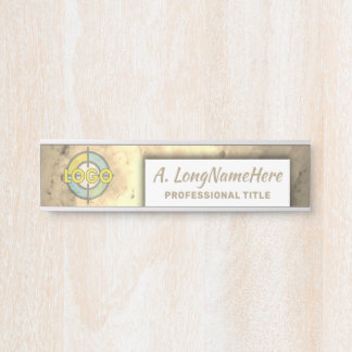Imitats Gold Metallic Luxe Namenplate Führungskraf Türschild