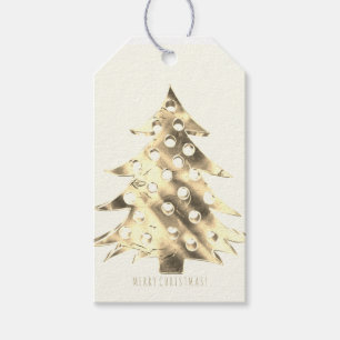 Imitats Gold Weihnachtsbaum Elegante Geschenkanhänger