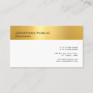 Imitats Gold White Modern Beruflich Minimalistisch Visitenkarte