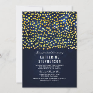 Imitats Golden Foil Confetti Ein perfektes Wochene Einladung