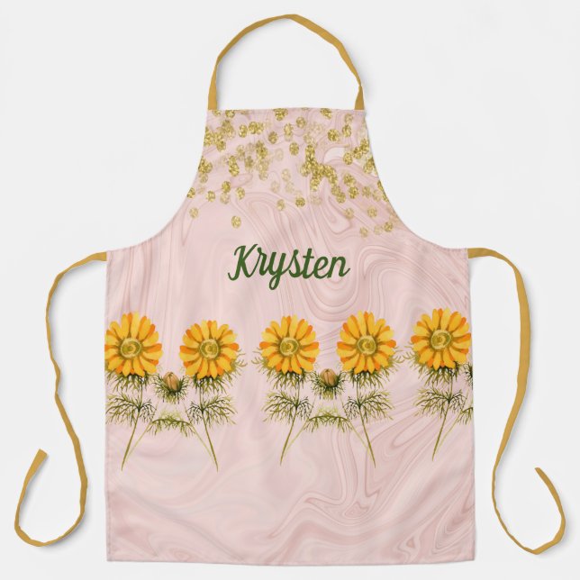 Imitats Golden Jewels & Golden Blume Schürze (Vorderseite)