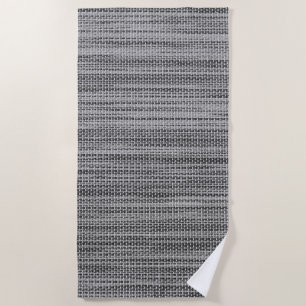 Imitats Grau Stoff Strandtuch - Modernes