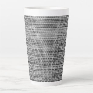 Imitats Gray Fabric Latte Tasse