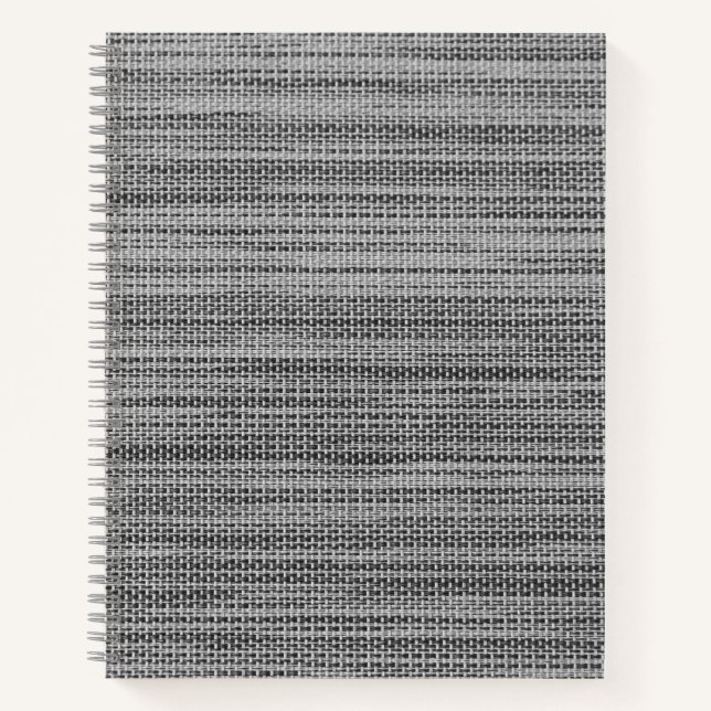 Imitats Gray Fabric Notebook Notizbuch (Vorderseite)