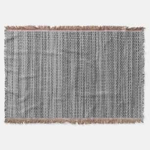 Imitats Gray Fabric Throw Blanket Decke