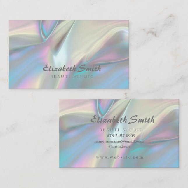 Imitats Holographic Chameleon Business Card Visitenkarte (Vorne/Hinten)