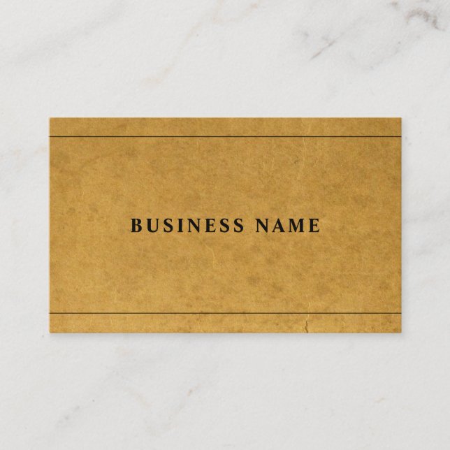 Imitats Kraft Paper Company Charming Einfach Schli Visitenkarte (Vorderseite)