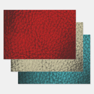 Imitats Leather Mix Design - Rich Tone Set Geschenkpapier Set