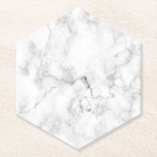 Imitats Marble Look Hexagon Untersetzer