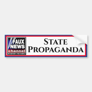 Imitats News "Staat Propaganda" Autoaufkleber